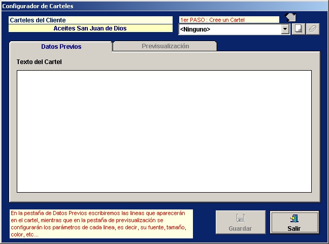 Configuracion Carteles
